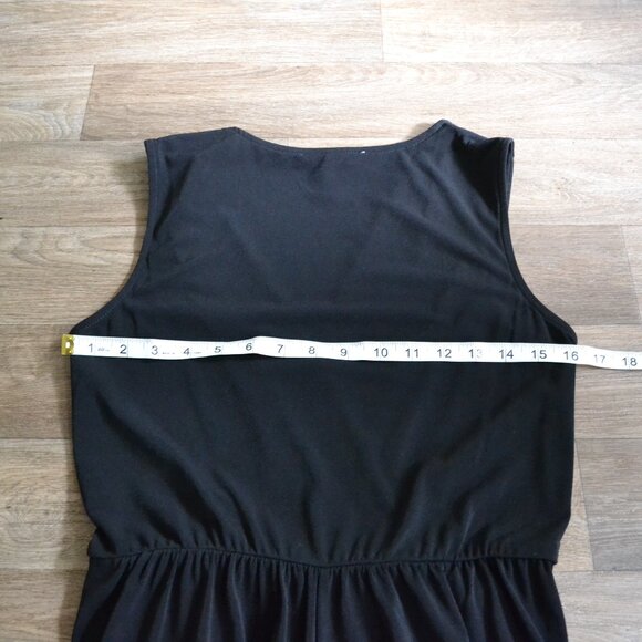 BCBGeneration Women's Black Wrap Front Twist Skort Romper Size Small - Picture 7 of 11